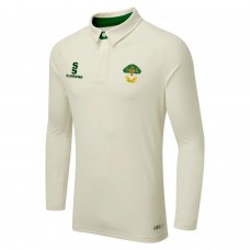 Allestree CC Long Sleeve ERGO Cricket Shirt (Green Trim)