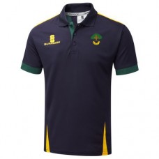 Allestree CC Blade Navy/Bottle/Amber Polo Shirt