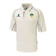 Allestree CC 3/4 Sleeve Cricket Shirt (Green Trim)