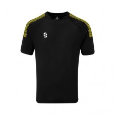 Darley Abbey CC Dual T20/Training Shirt Black/Yellow (includes sponsor logo)