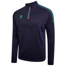 Chellaston CC Dual Navy/Emerald Mid Layer Top