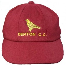 Denton CC Maroon Traditional Cricket Cap