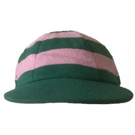 Hooped Green Pink Cap