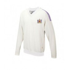 Incogniti CC Long Sleeve Cricket Sweater (Purple Trim)