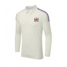 Incogniti CC Long Sleeve ERGO Cricket Shirt Purple TRim