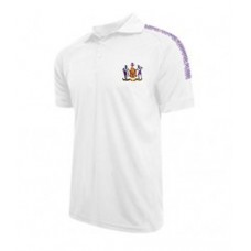 Incogniti CC White Polo Shirt (Purple Trim)