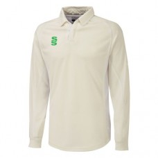 Yoxall CC Long Sleeve Cricket Shirt (Green Trim)