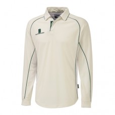 Chellaston CC Long Sleeve Cricket Shirt (Green Trim)