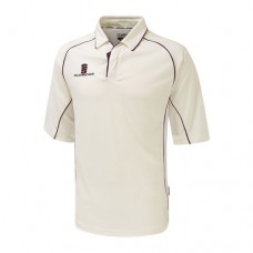 Kings Bromley CC 3/4 Sleeve Shirt (Maroon Trim)