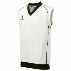 Hilton CC Sleeveless Cricket Sweater (Green Trim)