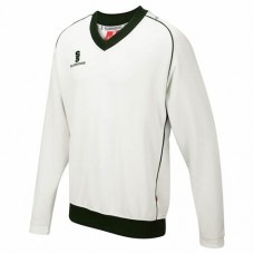 Yoxall CC Long Sleeve Cricket Sweater (Green Trim)