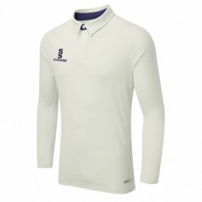 Winshill CC Long Sleeve ERGO Cricket Shirt (Navy Trim)