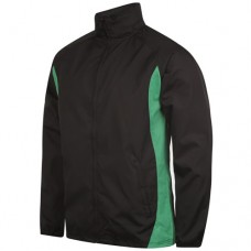Tracktop/Shower Jacket Black/Green
